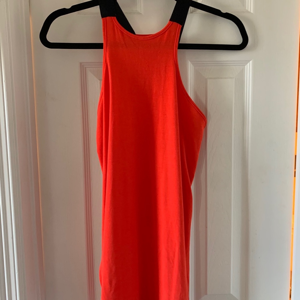 Red Nike workout tank